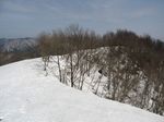 雪の稜線